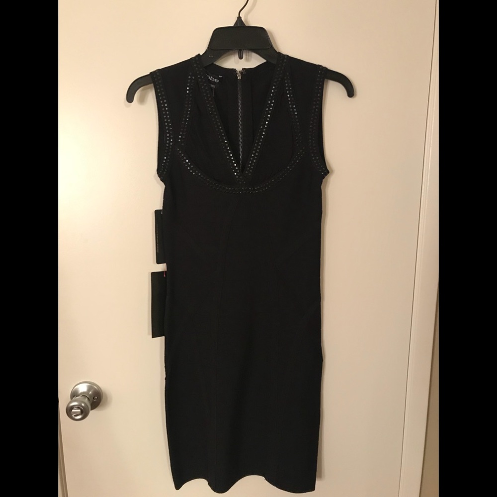 BEBE Black bandage dress